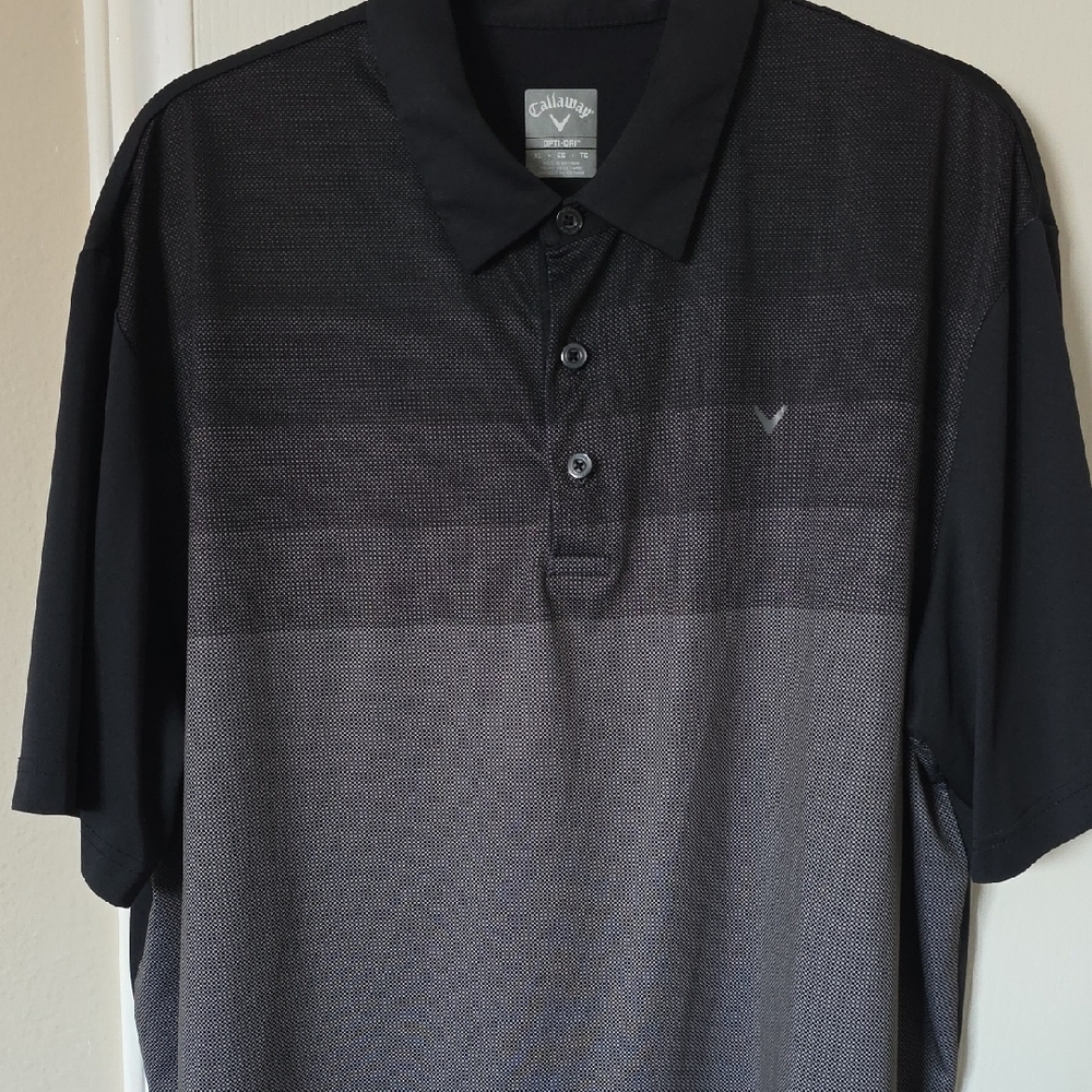 Callaway Men's Gradient Black Polo Shirt